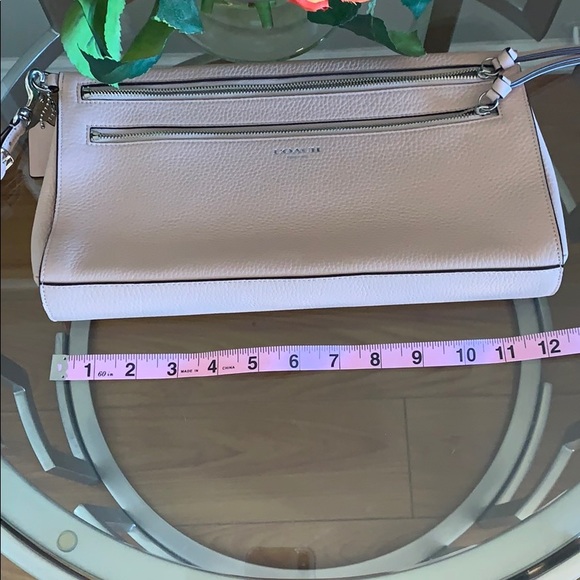 NWOT Coach Leather Pink Clutch